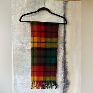 Vintage Unbranded Plaid Wool Scarf